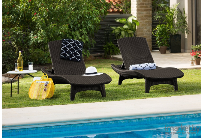 Шезлонг Keter Pacific Lounger графит (230674)