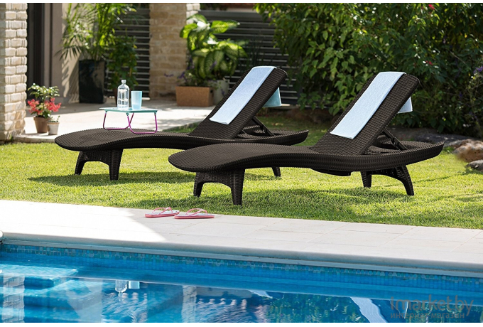 Шезлонг Keter Pacific Lounger графит (230674)