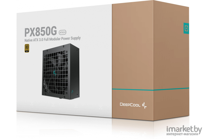 Блок питания DeepCool PX850G ATX 3.0 80+ Gold 850 Вт черный (R-PX850G-FC0B-EU)