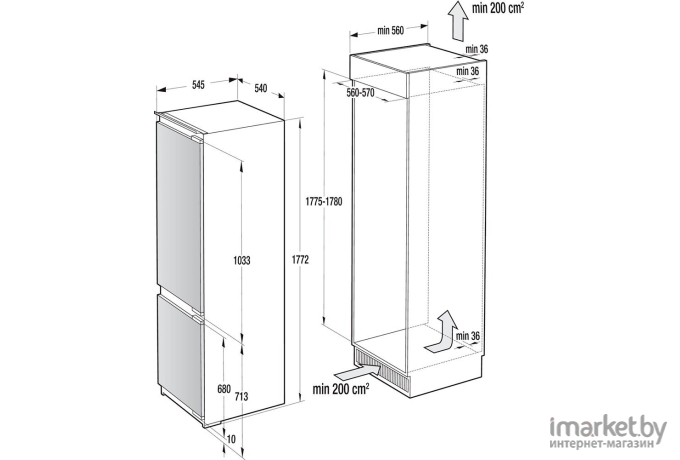 Холодильник Gorenje NRKI2181E1