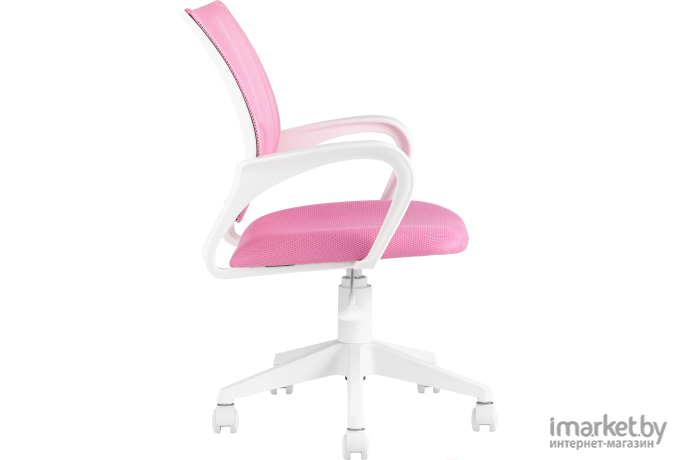 Офисное кресло TopChairs ST-Basic-W розовый/пластик белый (ST-BASIC-W/PK/TW-13A)