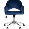 Офисное кресло Stool Group Кларк велюр синий (CLARKSON BLUE CHROME)