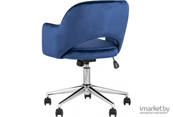 Офисное кресло Stool Group Кларк велюр синий (CLARKSON BLUE CHROME)