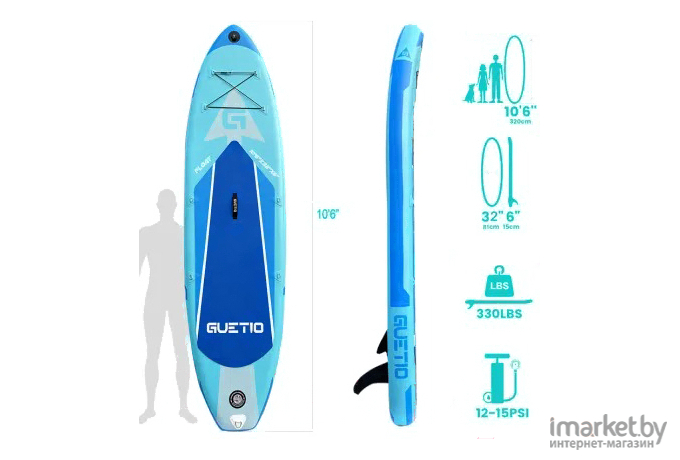 Сапборд Guetio Ocean Inflatable Paddle Board Windwalker 106 GT320A