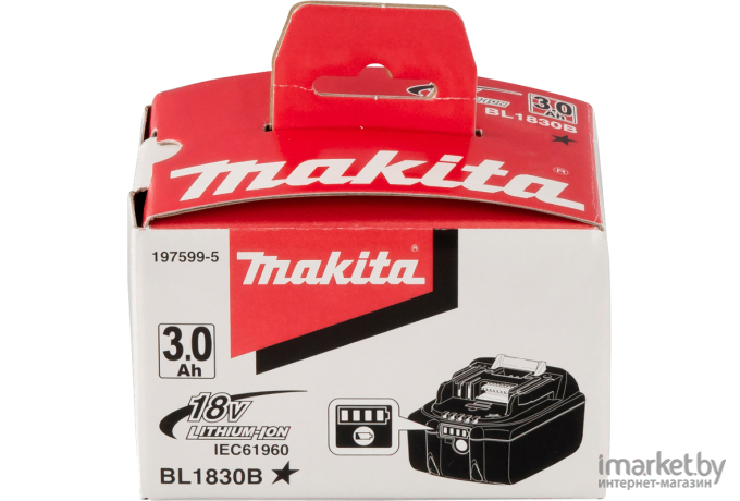 Аккумулятор Makita BL1830B (632G12-3)