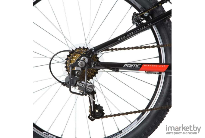 Велосипед Novatrack Prime черный (24AHV.PRIME.11BK20)