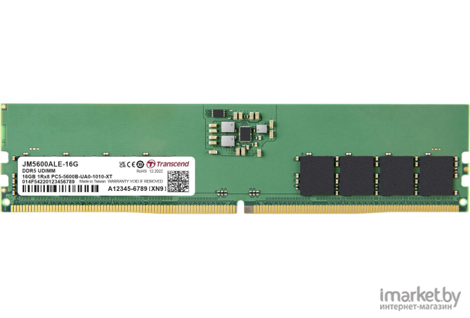 Оперативная память Transcend JetRam 16ГБ DDR5 5600МГц (JM5600ALE-16G)