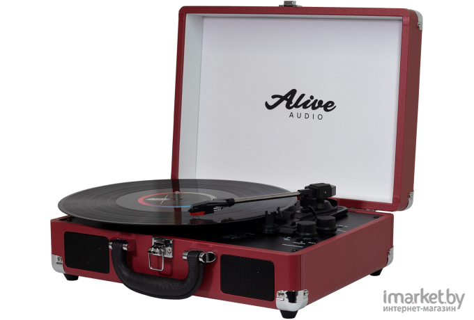 Виниловый проигрыватель Alive Audio Glam c Bluetooth Cherry (GLM-01-CH)