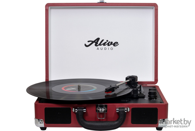 Виниловый проигрыватель Alive Audio Glam c Bluetooth Cherry (GLM-01-CH)