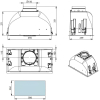 Вытяжка Falmec Gruppo Incasso Touch Vision 50 P.E. (CGIW50.E16P9#ZZZI491F)