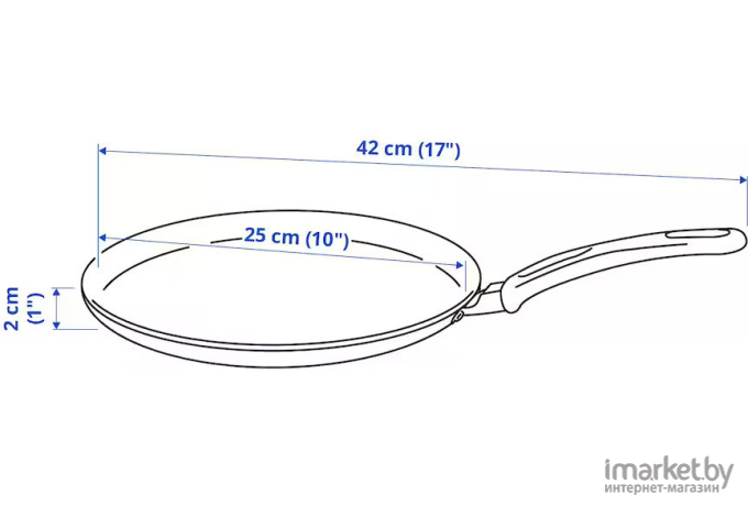 Сковорода блинная Ikea Хемлагад 25см 304.679.59