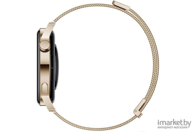 Смарт-часы Huawei GT 3 MIL-B19 Elegant 42мм Gold Stainless Steel Case Gold White Strap