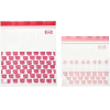 Набор пакетов-слайдеров для хранения Ikea Истад красно-розовый (805.256.74)