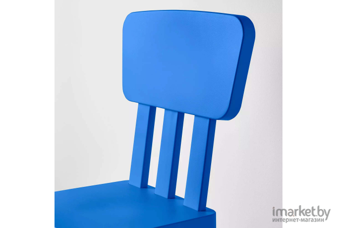 Стул детский Ikea Маммут синий (603.653.46)