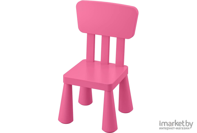 Стул детский Ikea Маммут розовый (803.823.21)