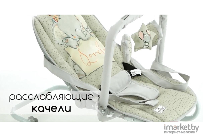 Детский шезлонг Lorelli Eliza Grey Koalas (10110142129)