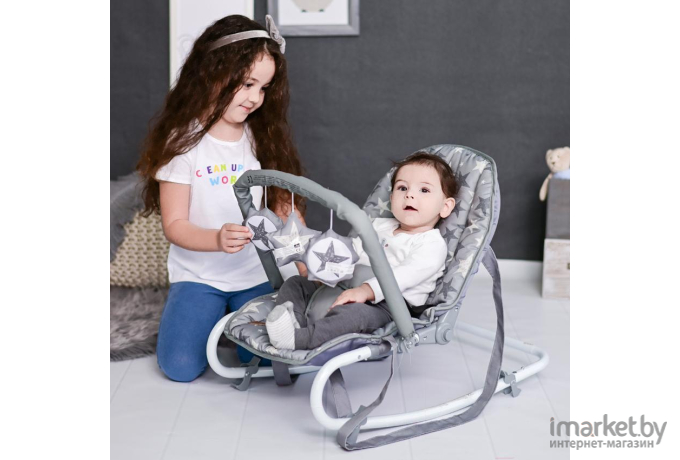 Детский шезлонг Lorelli Eliza Grey Koalas (10110142129)