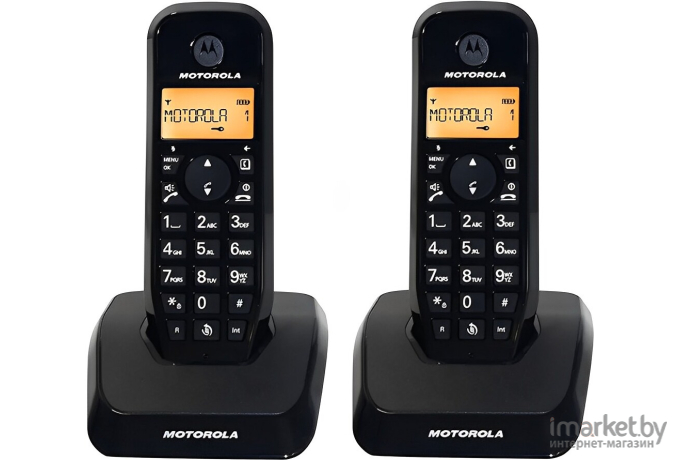 Радиотелефон Motorola S1202 черный (107S1202BLACK)