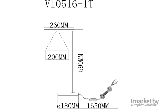 Настольная лампа Moderli Omaha V10516-1T