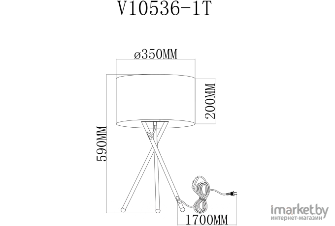 Настольная лампа Moderli Palma V10536-1T