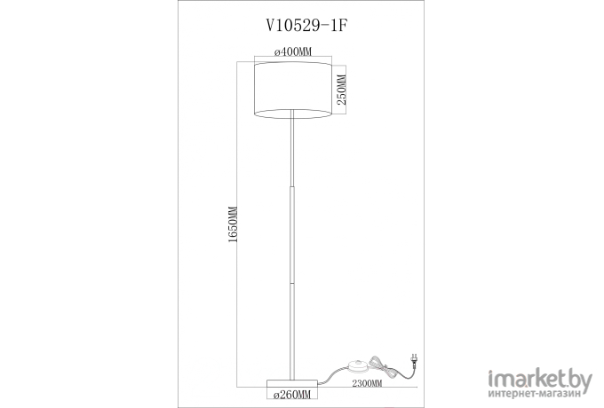 Торшер Moderli Visalia V10529-1F