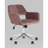 Офисное кресло Stool Group Ross велюр розовый (ROSS CHROME VELVET ROSE)