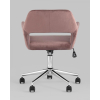 Офисное кресло Stool Group Ross велюр розовый (ROSS CHROME VELVET ROSE)