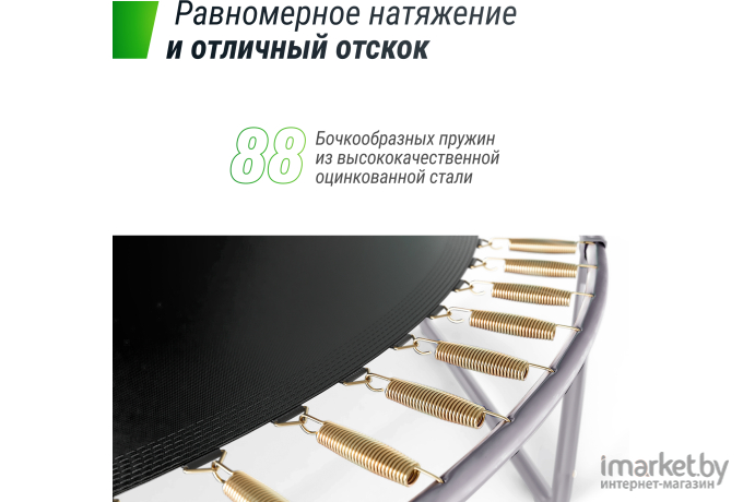 Батут UNIX Line Supreme Basic 14 ft Green (TRUSUB14G)