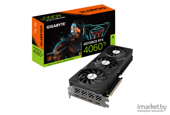 Видеокарта Gigabyte GeForce RTX 4060 Ti Gaming OC 8G GDDR6 RTL (GV-N406TGAMING OC-8GD)