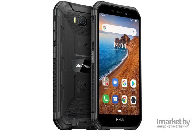 Смартфон Ulefone Armor X6 черный/оранжевый