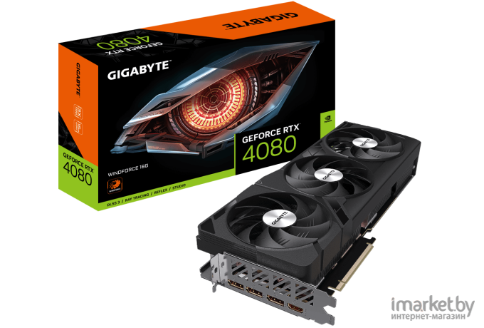 Видеокарта Gigabyte GeForce RTX 4080 16GB Windforce (GV-N4080WF3-16GD)