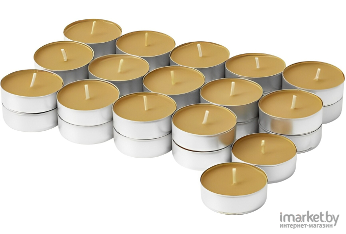 Набор ароматических свечей Ikea Практренн весенние травы/мед коричневый (505.381.40)