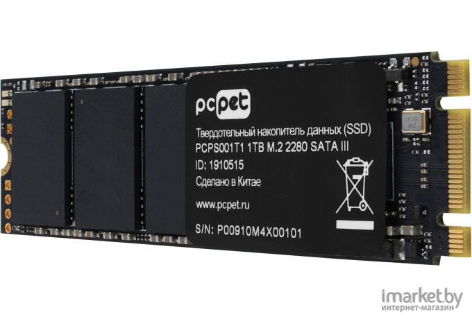 SSD-накопитель PC Pet 1Tb OEM (PCPS001T1)