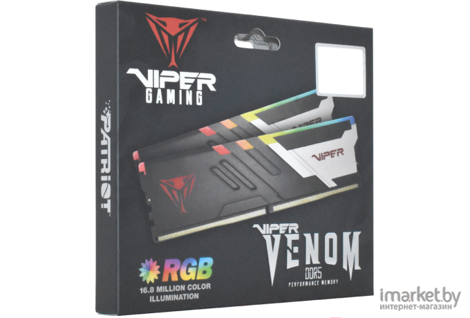 Оперативная память Patriot Viper Venom RGB DDR5 2x16Gb (PVVR532G640C32K)