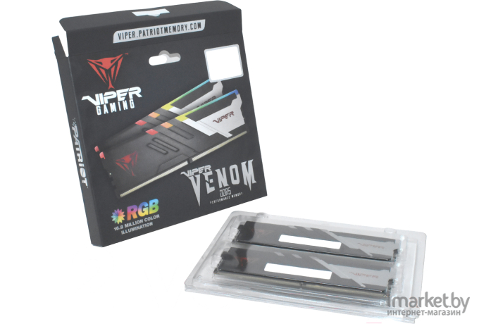 Оперативная память Patriot Viper Venom RGB DDR5 2x16Gb (PVVR532G640C32K)