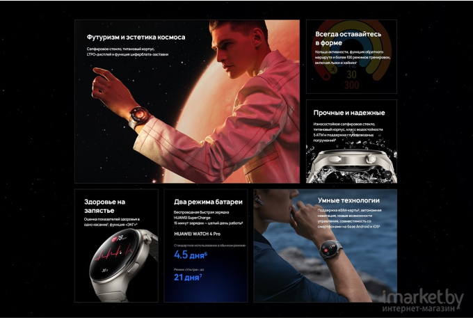 Смарт-часы Huawei Watch 4 Pro MDS-AL00 Титановый корпус