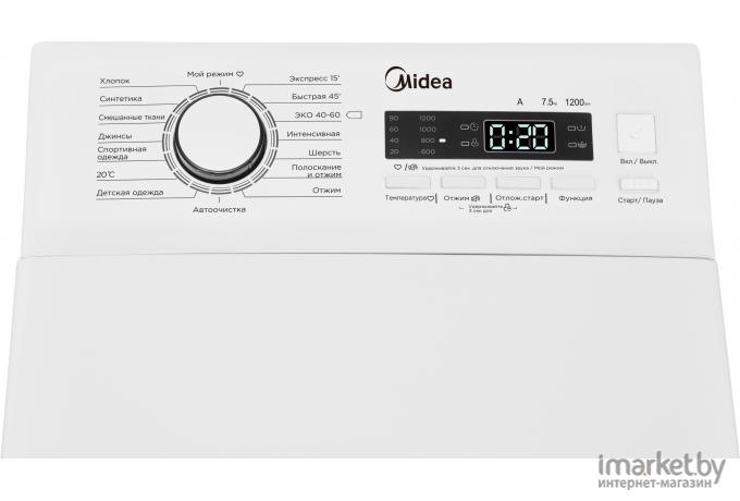 Стиральная машина Midea MFE12W75B/W-C