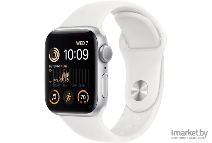 Смарт-часы Apple Watch SE2 40mm silver Al case White Sport Band M/L A2722 (MNTC3LL/A)