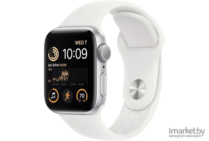 Смарт-часы Apple Watch SE2 40mm Silver Al Case White Sport Band S/M A2722 (MNT93LL/A)