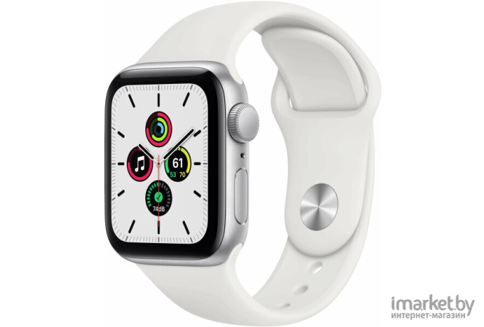 Смарт-часы Apple Watch SE2 40mm Silver Al Case White Sport Band S/M A2722 (MNT93LL/A)