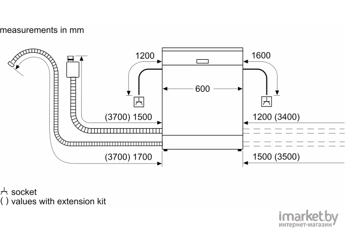 Посудомоечная машина Siemens iQ500 SN25EI38CM