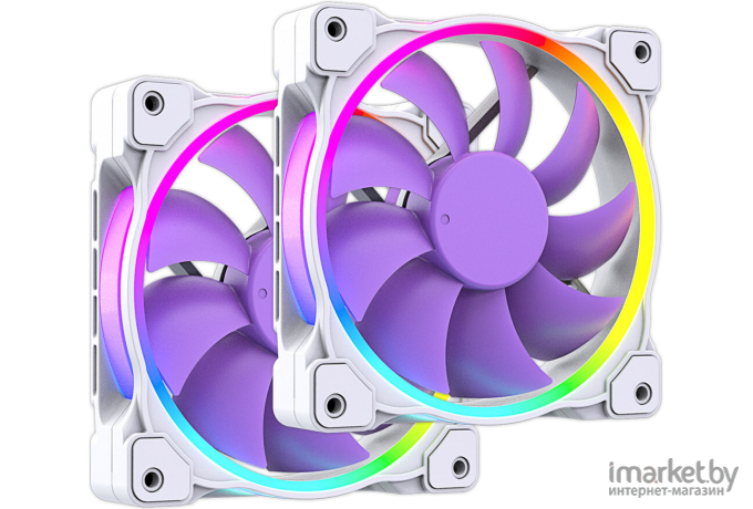 Кулер для процессора ID-Cooling Pinkflow 240 Diamond Edition Purple RET белый/фиолетовый