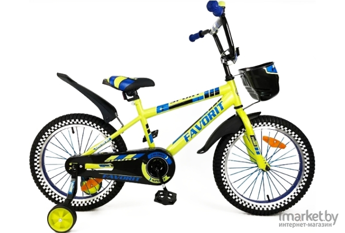 Детский велосипед Favorit Sport зеленый (SPT-18GN)