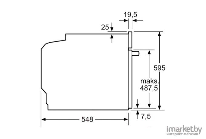 Духовой шкаф Bosch HRA3140S0 нержавеющая сталь