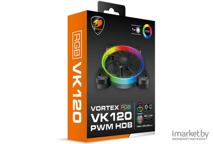 Вентилятор для корпуса Cougar Vortex VK120 (CF-VK12HB-RGB)