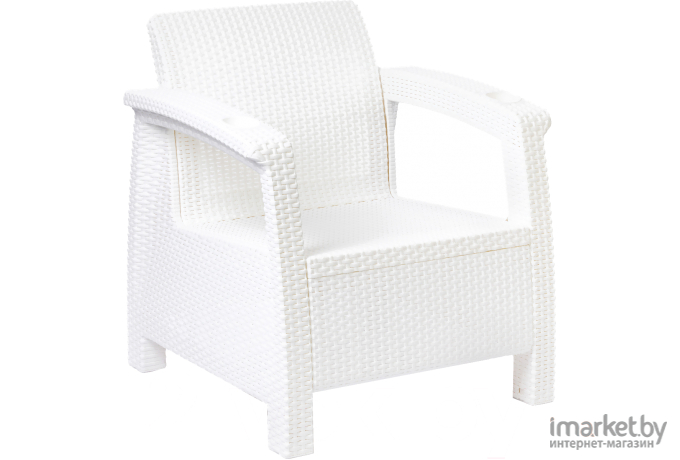 Садовое кресло Альтернатива Ротанг Плюс белый (М8417)