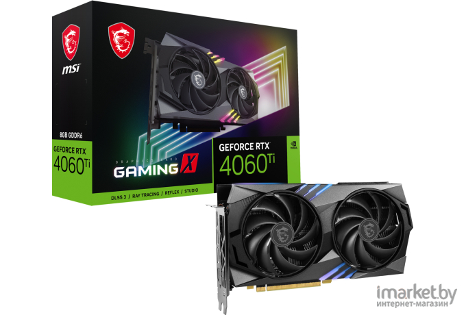 Видеокарта MSI GeForce RTX 4060 Ti Gaming X 8G GDDR6 RTL