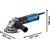 Одноручная углошлифмашина Bosch GWS 17-125 S (06017D0300)