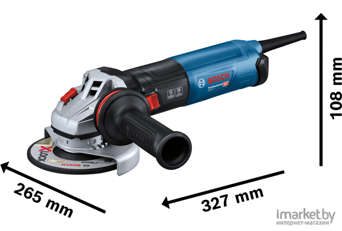 Одноручная углошлифмашина Bosch GWS 17-125 S (06017D0300)