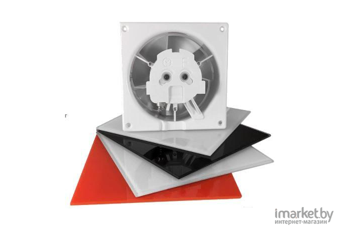 Вентилятор вытяжной AirRoxy 100RMS-C159 dRim RMS черный матовый